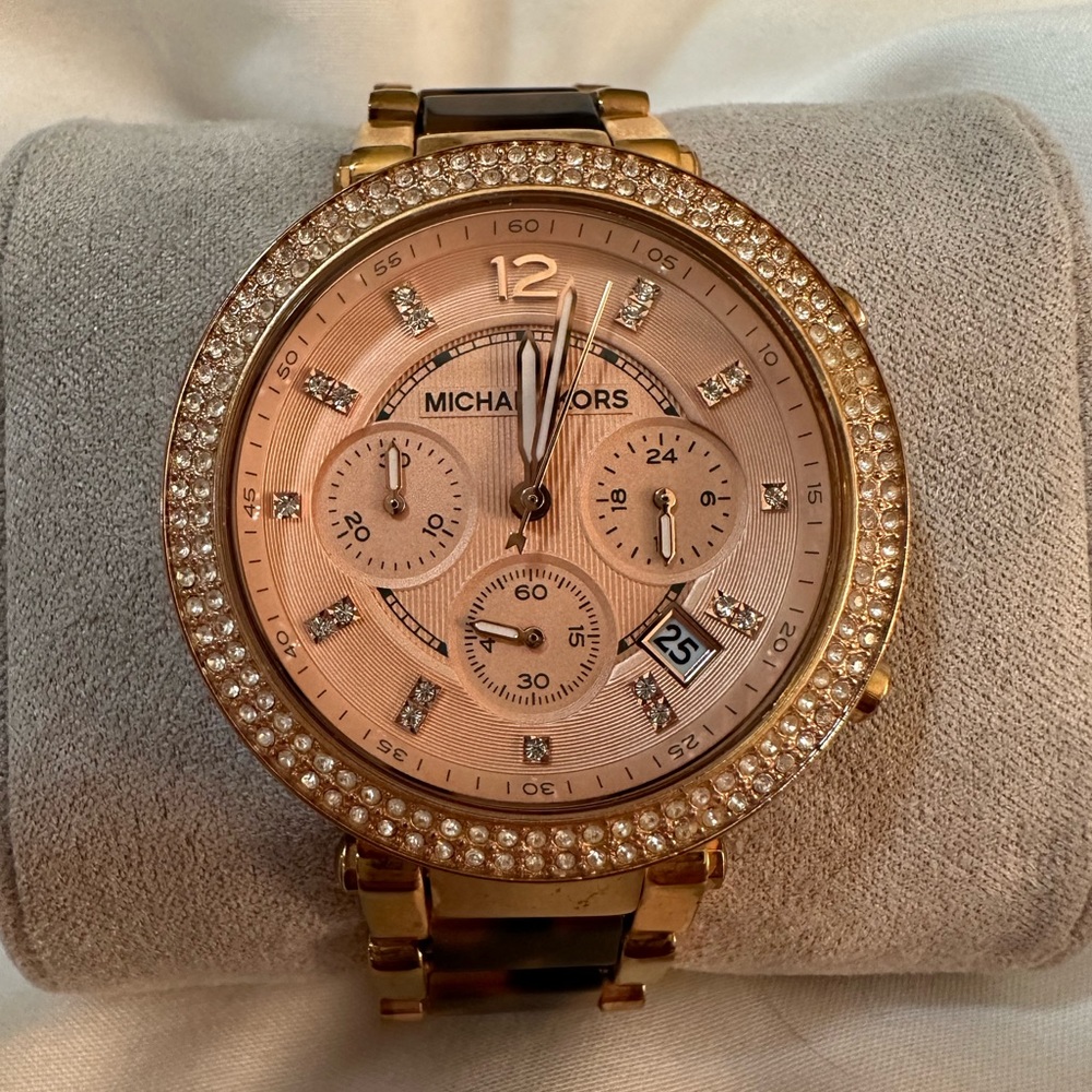 Michael Kors Women’s Watch rose gold & tortoiseshell